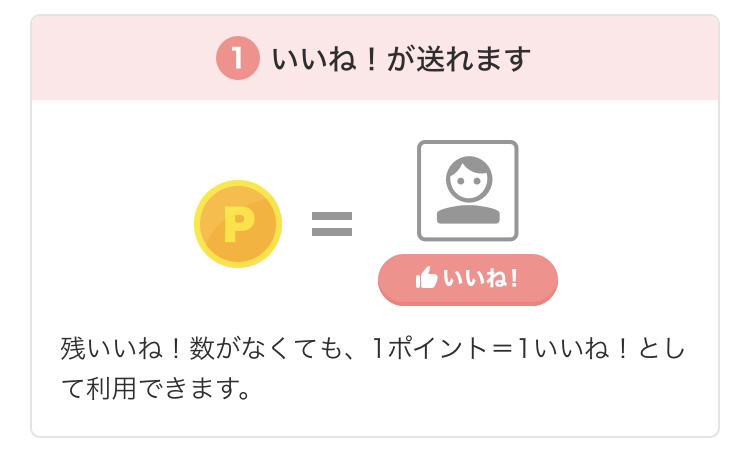 Omiai 1〜10ポイント:いいね!機能 Omiai 1〜10ポイント:いいね!機能