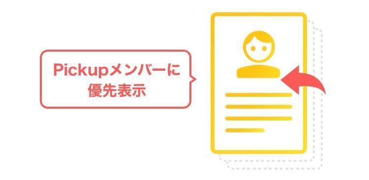 Omiai ピックアップメンバーに優先表示される
Omiai ピックアップメンバーに優先表示される