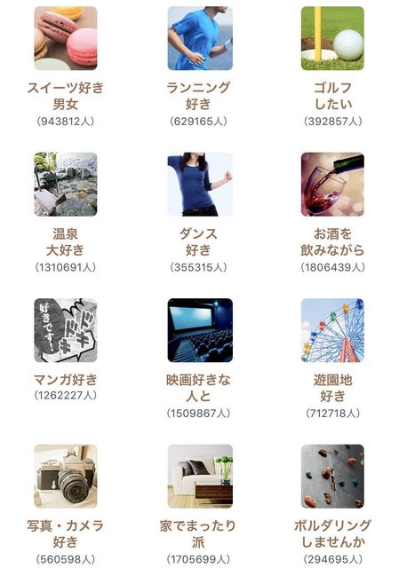 タップル誕生 1. 検索条件を5つ設定
タップル誕生 1. 検索条件を5つ設定