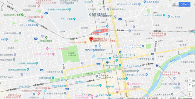 婚活恋活アプリ ゼクシィ縁結びカウンター札幌店へのアクセス地図 婚活恋活アプリ ゼクシィ縁結びカウンター札幌店へのアクセス地図