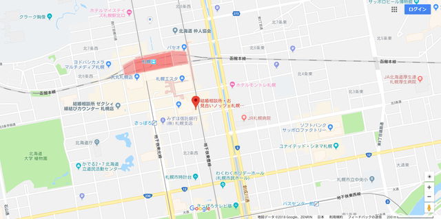 婚活恋活アプリ ノッツェ札幌支店へのアクセス地図 婚活恋活アプリ ノッツェ札幌支店へのアクセス地図