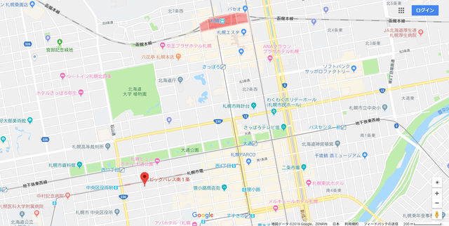 婚活恋活アプリ エスポワール札幌中央へのアクセス地図 婚活恋活アプリ エスポワール札幌中央へのアクセス地図