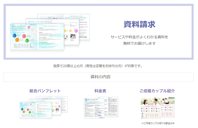 楽天オーネット 4.資料請求
楽天オーネット 4.資料請求