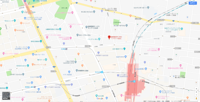 婚活のコツ ツヴァイ仙台支店へのアクセス地図 婚活のコツ ツヴァイ仙台支店へのアクセス地図