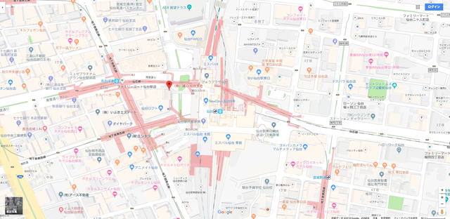 婚活のコツ 誠心仙台支店へのアクセス地図 婚活のコツ 誠心仙台支店へのアクセス地図