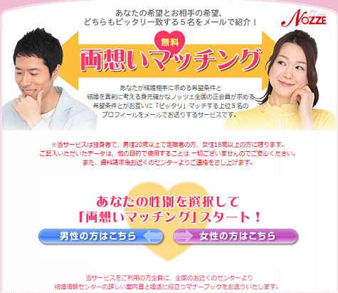 ノッツェ いつでも希望の相手を検索できる結婚ナビがある ノッツェ いつでも希望の相手を検索できる結婚ナビがある