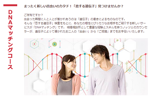 ノッツェ DNAマッチングコース ノッツェ DNAマッチングコース