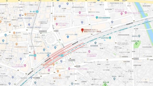 結婚相談所 ゼクシィ縁結びエージェント浜松店へのアクセス地図 結婚相談所 ゼクシィ縁結びエージェント浜松店へのアクセス地図
