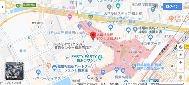 結婚相談所 ゼクシィ縁結びエージェント横浜店へのアクセス地図 結婚相談所 ゼクシィ縁結びエージェント横浜店へのアクセス地図