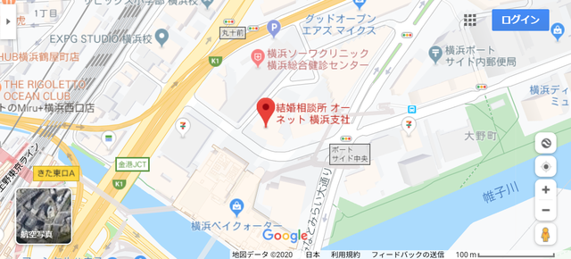 結婚相談所 オーネット横浜支社へのアクセス地図 結婚相談所 オーネット横浜支社へのアクセス地図