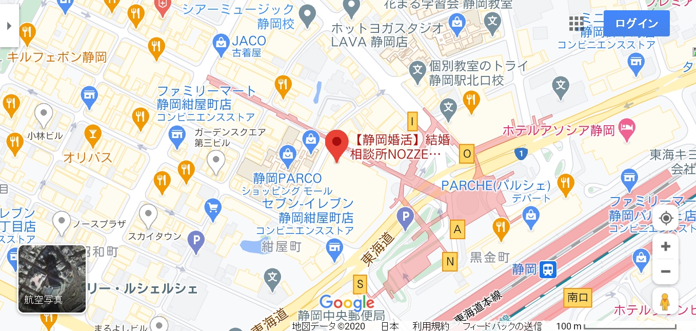 結婚相談所の基礎知識とコツ ノッツェ静岡支店のアクセス地図
結婚相談所の基礎知識とコツ ノッツェ静岡支店のアクセス地図