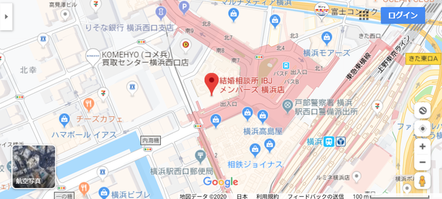 結婚相談所 IBJメンバーズ横浜店へのアクセス地図 結婚相談所 IBJメンバーズ横浜店へのアクセス地図