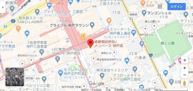 結婚相談所 IBJメンバーズ神戸店へのアクセス地図 結婚相談所 IBJメンバーズ神戸店へのアクセス地図