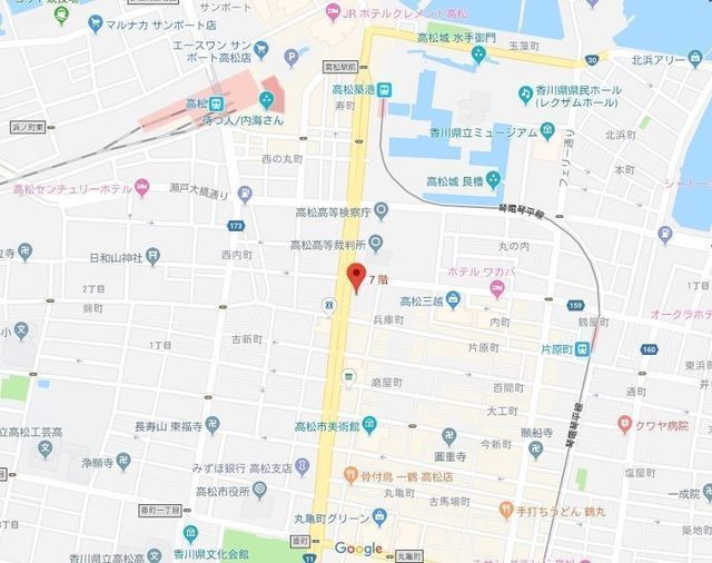 結婚相談所 楽天オーネット高松支社のアクセス地図
結婚相談所 楽天オーネット高松支社のアクセス地図