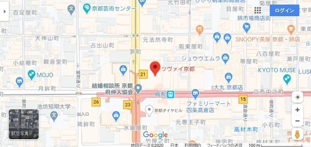 結婚相談所 ツヴァイ京都へのアクセス地図 結婚相談所 ツヴァイ京都へのアクセス地図