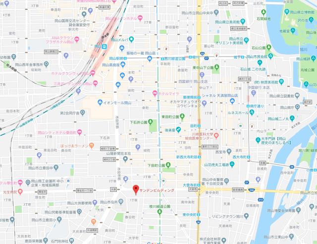 結婚相談所 ファインブライダル岡山のアクセス地図
結婚相談所 ファインブライダル岡山のアクセス地図