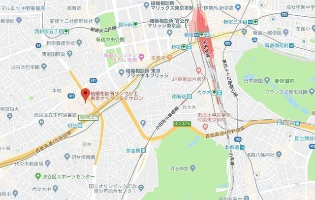 婚活のコツ サンマリエ オペラシティサロンのアクセス地図
婚活のコツ サンマリエ オペラシティサロンのアクセス地図