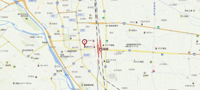 婚活のコツ 楽天オーネット高崎支社へのアクセス地図
婚活のコツ 楽天オーネット高崎支社へのアクセス地図