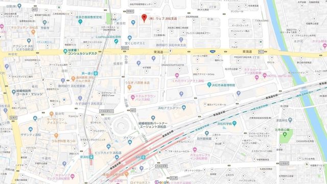 結婚相談所 結婚情報ウェブ 浜松支店へのアクセス地図 結婚相談所 結婚情報ウェブ 浜松支店へのアクセス地図