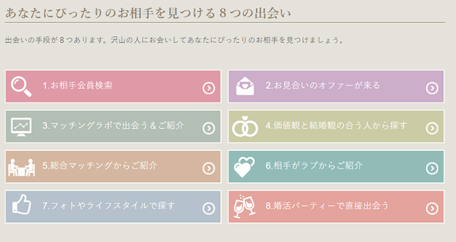 ルックフォーパートナー STEP3.お相手探し ルックフォーパートナー STEP3.お相手探し
