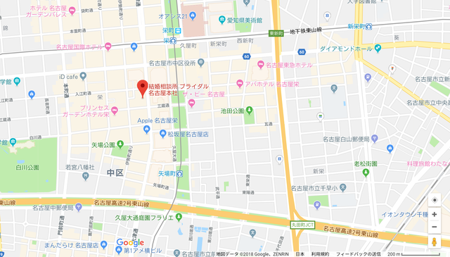 結婚相談所の基礎知識とコツ ブライダル名古屋本社へのアクセス地図 結婚相談所の基礎知識とコツ ブライダル名古屋本社へのアクセス地図
