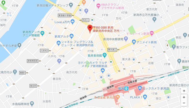 婚活恋活アプリ ウェディングマーチ新潟本社のアクセス地図 婚活恋活アプリ ウェディングマーチ新潟本社のアクセス地図