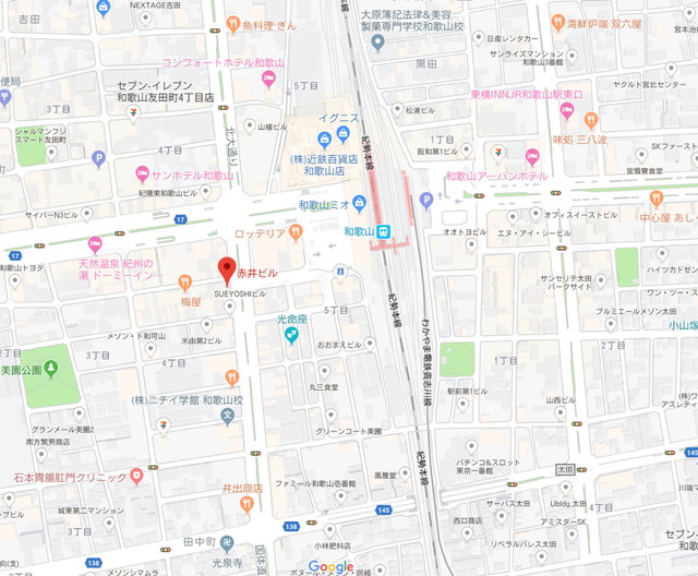 婚活恋活アプリ 関西ブライダルJR和歌山駅前店のアクセス地図 婚活恋活アプリ 関西ブライダルJR和歌山駅前店のアクセス地図