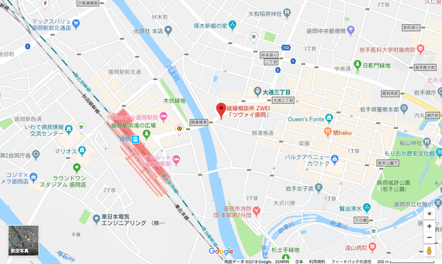 婚活恋活アプリ ツヴァイ 盛岡支店のアクセス地図 婚活恋活アプリ ツヴァイ 盛岡支店のアクセス地図