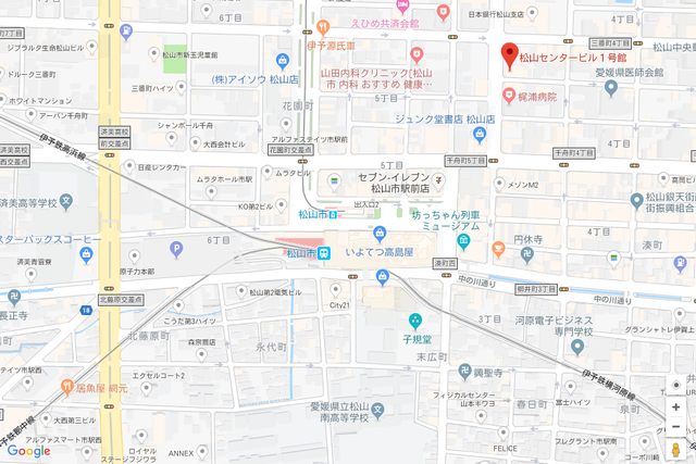 婚活恋活アプリ ウェブ松山支店のアクセス地図
婚活恋活アプリ ウェブ松山支店のアクセス地図