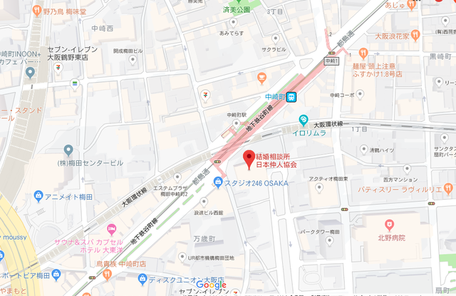 婚活恋活アプリ カリスマ仲人士100のアクセス地図
婚活恋活アプリ カリスマ仲人士100のアクセス地図