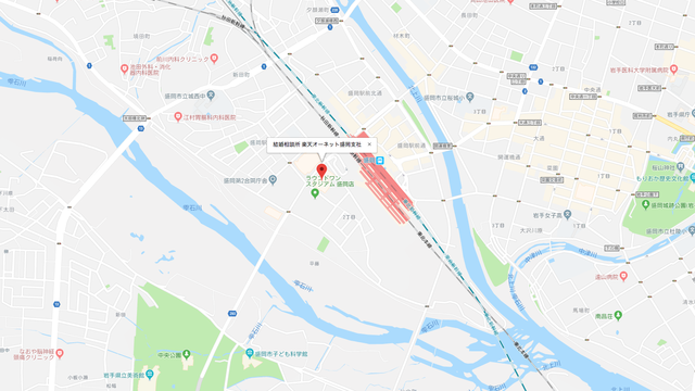 婚活恋活アプリ 楽天オーネット 盛岡支社のアクセス地図 婚活恋活アプリ 楽天オーネット 盛岡支社のアクセス地図
