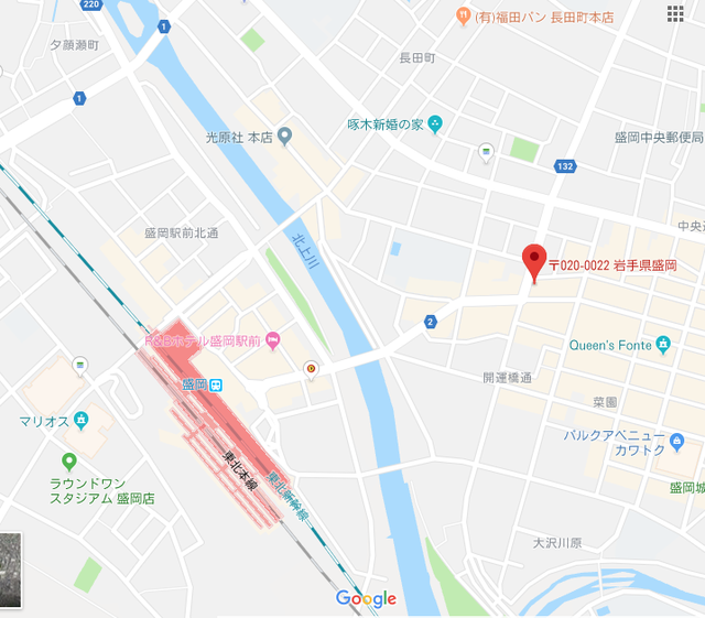 婚活恋活アプリ ブリスマークブライダル 盛岡サロンのアクセス地図 婚活恋活アプリ ブリスマークブライダル 盛岡サロンのアクセス地図