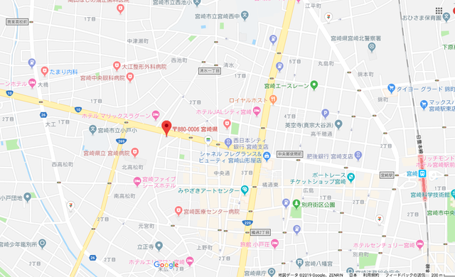 ツヴァイ ツヴァイ サテライト宮崎のアクセス地図
ツヴァイ ツヴァイ サテライト宮崎のアクセス地図