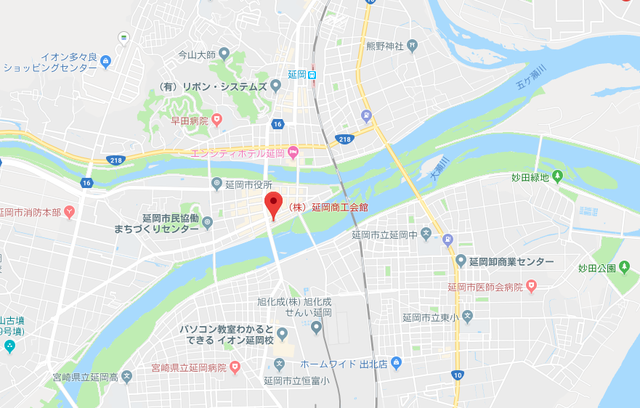ツヴァイ みやざき結婚サポートセンター 延岡センターへのアクセス地図 ツヴァイ みやざき結婚サポートセンター 延岡センターへのアクセス地図