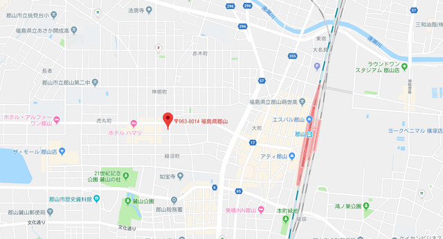 結婚相談所 Kizuna郡山のアクセス地図 結婚相談所 Kizuna郡山のアクセス地図