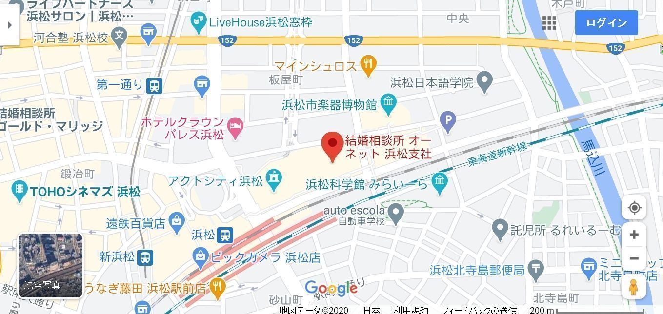 結婚相談所の基礎知識とコツ オーネット浜松支社へのアクセス地図 結婚相談所の基礎知識とコツ オーネット浜松支社へのアクセス地図